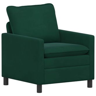 vidaXL Sof&aacute; Verde Oscuro 76 X 81 X 87,5 Cm Terciopelo Vidaxl