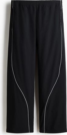 H&M Trainingshose Relaxed Fit - Schwarz