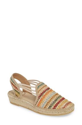Toni Pons Noa Espadrille Flat in Multi Fabric at Nordstrom, Size 9-9.5Us