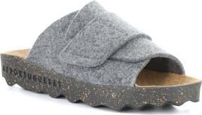 FLY London Clavi Wool Felt Slide Sandal in Concrete Rewooly at Nordstrom Rack, Size 10-10.5Us / 41Eu