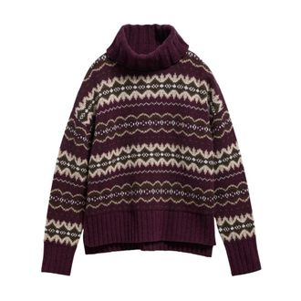 Barbour Helen Gebreide Trui - Dames - Coltruien - Veelkleurig - L - Wol - Truien & Vesten