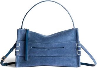 J.W.Anderson Small Loafer Leather Top Handle Bag in Mid Blue at Nordstrom