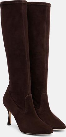 Manolo Blahnik Stivali Myconia in suede