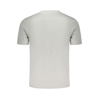 Napapijri Logo-Embroidered Cotton T-Shirt - Gray
