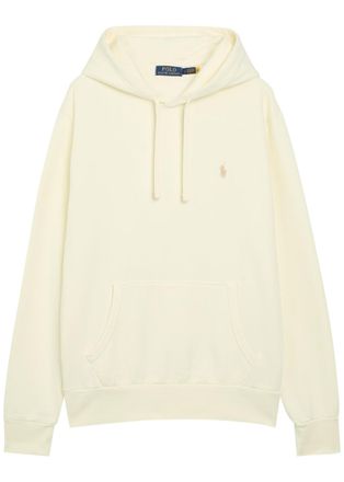 Polo Ralph Lauren Logo-embroidered Hooded Cotton Sweatshirt - Cream - L