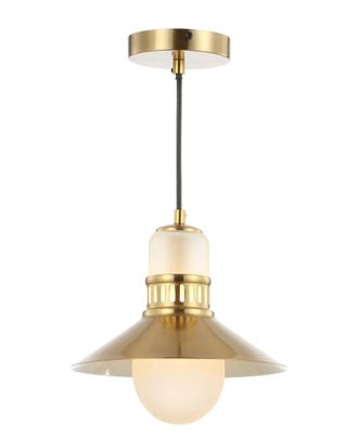 Jonathan Y Designs Jonathan Y Colin 9.75In Adjustable Retro Hurricane Led Pendant