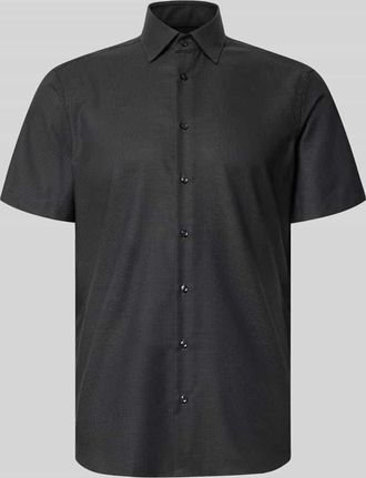 Christian Berg Regular Fit Business-Hemd mit Kentkragen in Anthrazit, Gr&ouml;&szlig;e 37/38