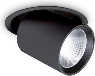 Ideal Lux Ideal Lux - Nova 15cm 30W led Recessed Downlight Black 2700K