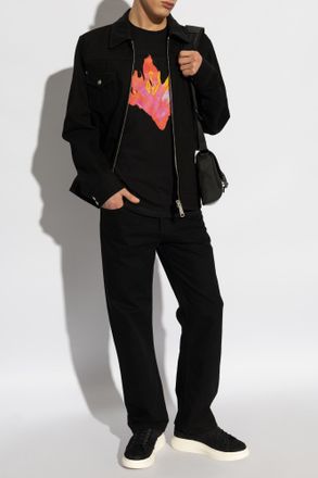 Alexander McQueen Jeans With Logo, Mens, Black