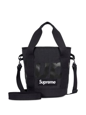 SUPREME Cinch grid-pattern tote bag (5L) - men - Nylon - One Size - Black