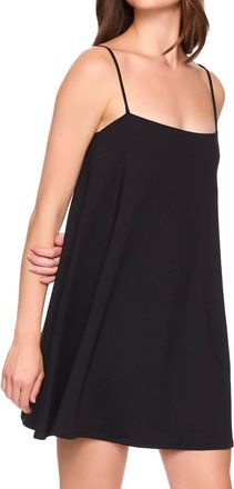 Susana Monaco String Flare Mini Dress In Black
