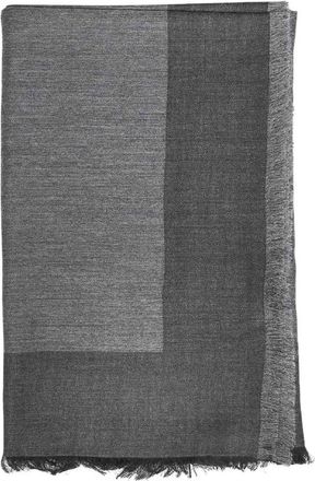 Saint Laurent Cassandre Vierkante Sjaal - Heren - Accessoires - Zwart - Maat: ONE Size Zijde