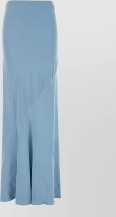 Ermanno Scervino high waist twill maxi asymmetric skirt