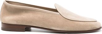 Scarosso Nils suede loafers - men - Calf Leather/Calf Leather/Calf Suede - 40 1/2 - Neutrals