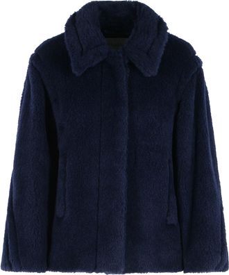 Max Mara Blaue Jacke Mxmfuggito von Max Mara aus Alpaka und Wolle