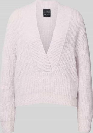 Marc Cain Strickpullover mit V-Ausschnitt in Lavender, Größe 34