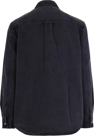 Carhartt Work in Progress Mens Shirt Mitch Black Cotton Hubbard Canvas hubbard