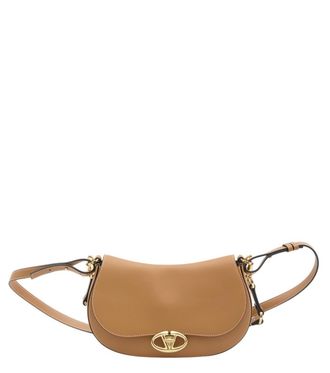 Valentino Garavani Brown Ohval small shoulder bag