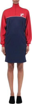 Maison Margiela Logo Print Mini Jurk - Dames - Korte kleedjes - Veelkleurig - M - Polyester - Kleedjes