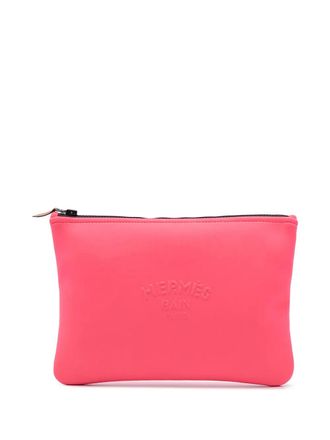 Herm&egrave;s 2021-2025 Medium Neoprene Neobain Case clutch bag - women - Fabric - One Size - Pink