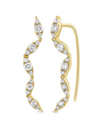 Sabrina Designs 14K 0.45 Ct. Tw. Diamond Climber Earrings