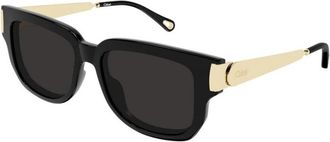 Chlo&eacute; Ch 0351S 001 Zonnebrillen - Dames - Zonnebrillen - Zwart - 54 MM - Accessoires