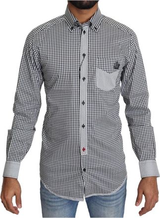 Dolce & Gabbana Casual Shirts - Heren - Casual Overhemden - Veelkleurig - XS - Katoen - Overhemden