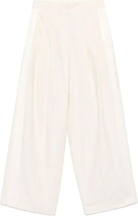 Alysi Pantaloni con fantasia jacquard - Toni neutri