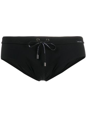 Dolce & Gabbana drawstring swimming trunks - men - Elastane/Elastane/Polyamide/Polyamide - 7 - Black