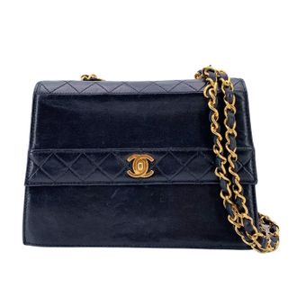 Chanel Chanel Vintage Leren Schoudertas Trapezio