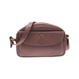 Cartier Pre-owned Must de Leather Schoudertas - Dames - Vintage Schoudertas - Rood - ONE Size - Leer - Vintage