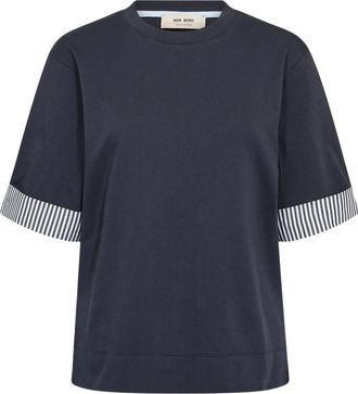 Mos Mosh T-shirts - Dames - T-shirts - Blauw - XL - Tops