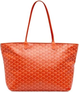 Goyard Pre-owned Artois MM - Dames - Vintage Shopper - Oranje - ONE Size - Leer - Vintage