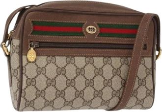 Gucci Pre-owned Cross Body Bags, female, Beige, Size: ONE SIZE Pre-owned Plastic Crossbody Bag