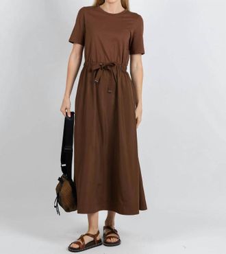 Oui T-Shirt Maxi Dress In Fondue Fudge