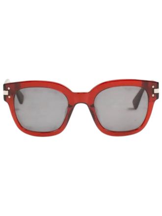Amiri Unisex Classic Logo Sunglasses In Translucent Red