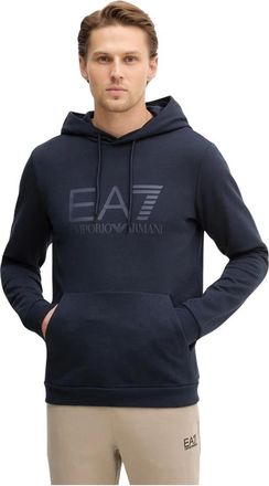 Emporio Armani 7M001413 Hoodie - Heren - Hoodies - Blauw - M - Katoen - Hoodies & sweatvesten