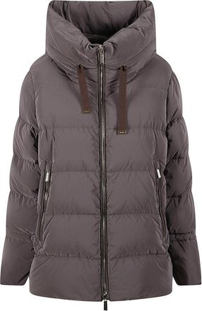 Moorer Trapezoidal Quilted Down Jacket With Transformative Design