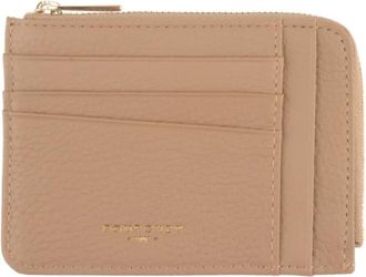 Pourchet Porte monnaie/carte plat - Dames - Portefeuilles - Beige - ONE Size - Leer - Accessoires