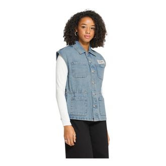 Ichi Ichi - Jassen - Dames - Jassen - Blauw - Maat: S Denim