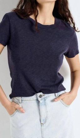 American Vintage Womens Sonoma Vintage T-Shirt In Navy Blue