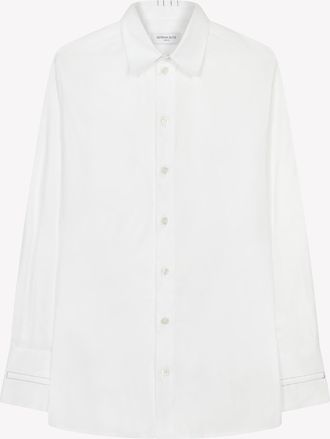 Serena Bute Cotton Oversized Shirt - White
