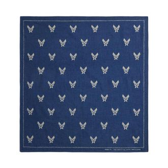 Ralph Lauren Scarves, male, Blue, Size: ONE SIZE Star-pattern Square Scarf