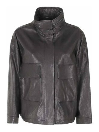 Emporio Armani Leather Blouson Jacket