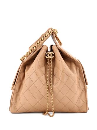 Chanel 25 Quilted Caviar Medium hobo bag - Neutrals