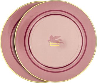 Etro Home Logo Placeholder 2 Plate Set
