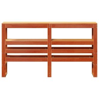 Berkfield Home Headboard with Shelves Wax Brown 150 cm Solid Wood Pine
