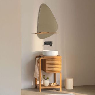 Sklum Conjunto De Mueble De Ba&ntilde;o En Madera De Teca Bradley Sklum