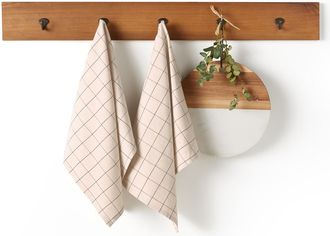 La Redoute Interieurs Set van 2 theedoeken in geweven/geverfd katoen/linnen, Tissala