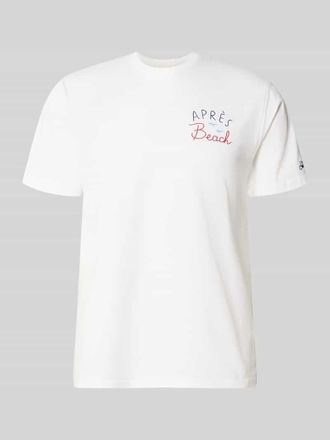 MC2 Saint Barth T-Shirt mit Label-Prints Modell PORTLAND in Weiss, Gr&ouml;&szlig;e XXL